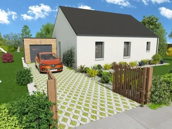 Projet de construction d'une maison 69.93 m² avec terrain à ORBEC (14)