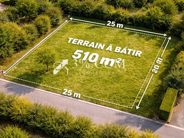 Terrain en individuel 510 m²