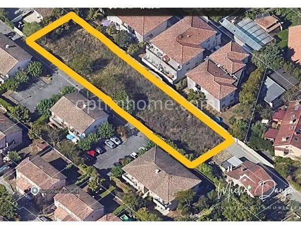 TOULOUSE LAFOURGUETTE, secteur calme, terrain plat à vendre de 1400 m²
