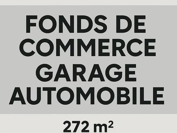 Fonds de commerce 272 m²