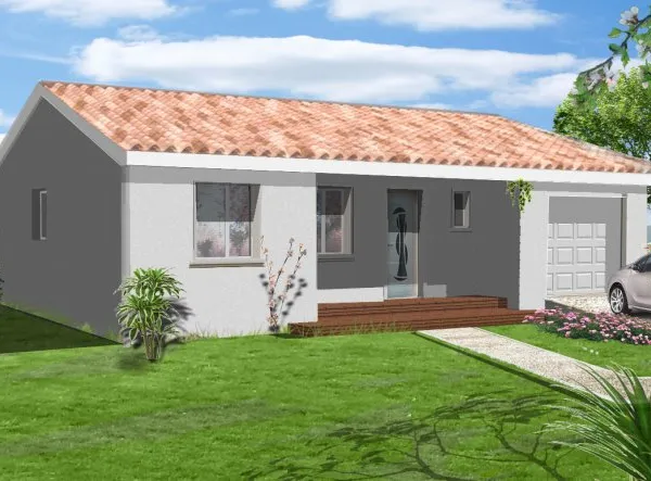 Terrain + maison 90 m²