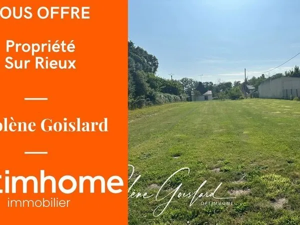 Terrain constructible, à 3 min du bourg de Rieux et de Redon