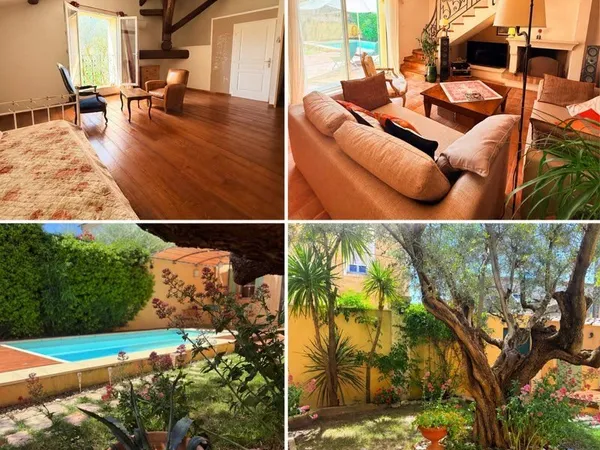Maison vigneronne de charme avec piscine - 215 m² - 5 chambres - Générac proche Nîmes