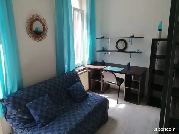 Loue appartement meublé 17m² La Catho
