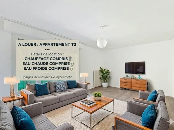 Appartement 3 pièces 62 m²