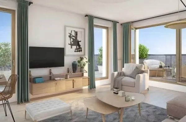 MAGNIFIQUE 3 PIECES DE 60m² AVEC TERRASSE DE 53m² - RER / METRO / ECOLES / COMMERCES