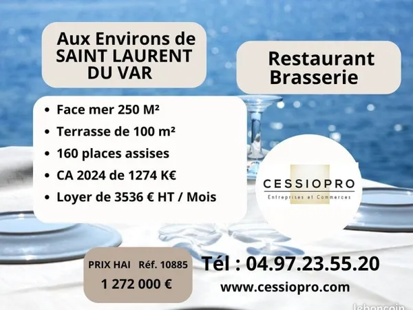 Brasserie, restaurant 250 m² Saint-Laurent-du-Var