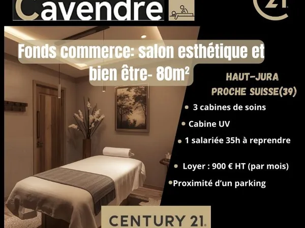 Fonds de commerce, parfumerie, salon esthétique 82 m² LES ROUSSES