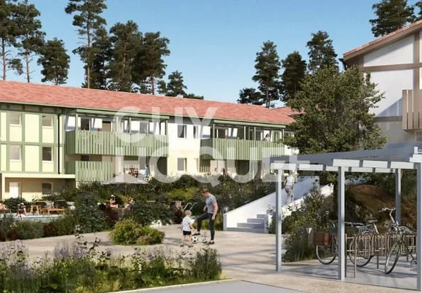 Investissement appartement neuf T2 bis à Mimizan, rendement 3,80% possibilité d'occupation en haute 