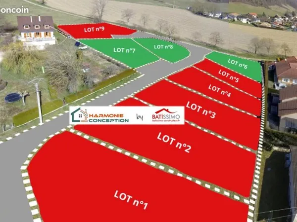 Terrain 635 m² Chirens