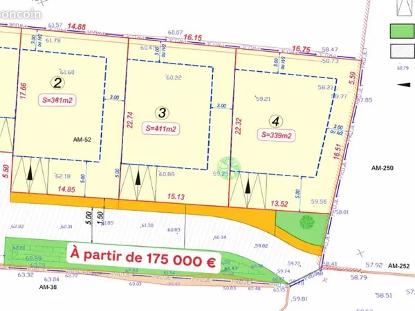 Terrains constructibles Cournonterral - dès 338 m² - Libre constructeur