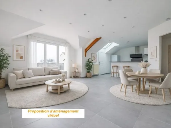 Appartement F3 avec balcon et garage à Maison-Rouge