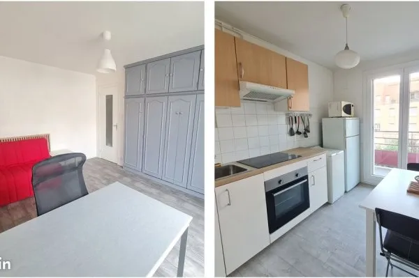 Location - appartement meublé - 1P+cuisine - 31 m²