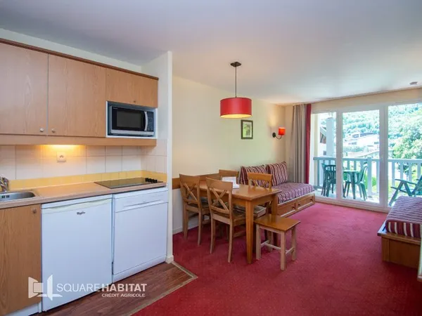 Appartement T2 34.3m2 - Résidence les Rives de l'Aure Centre du village de Saint Lary Soulan