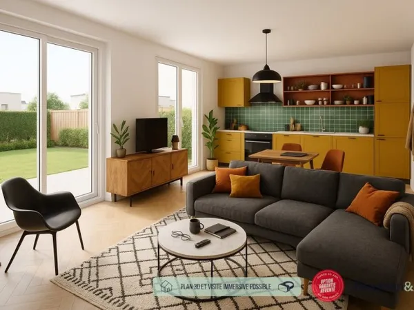 4 PIÈCES de 91m² + EXT(s) de 34m² + PKG(s)