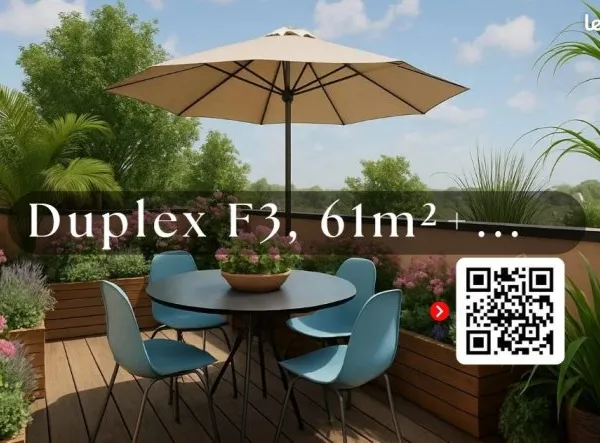 Duplex 3 pièces 61 m²