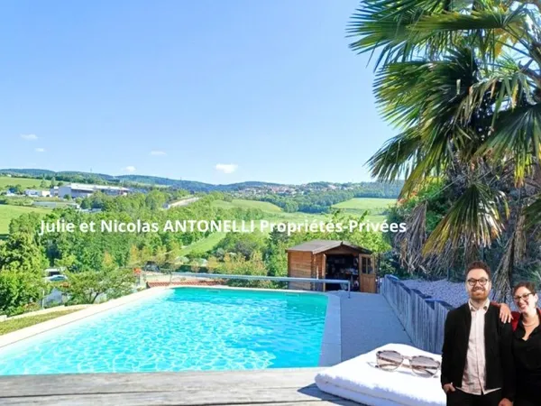 Unieux 42490 Maison 137 m² 4 chambres avec piscine et deux garages