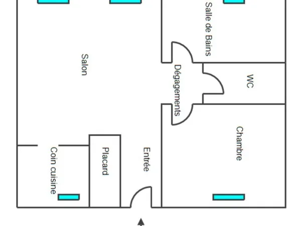 44M2 avec garage entre Crepy et Compiegne