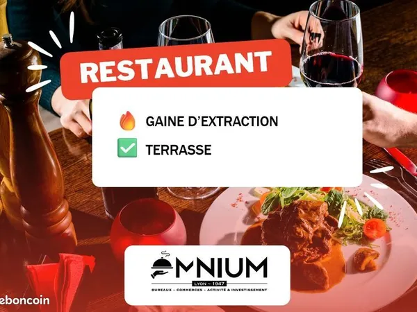 Fonds de commerce restaurant 120 m²