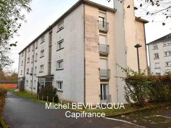Appartement à vendre 3 pièces, 1 cave et parking NEVERS (58) dans une résidence calme, quartier agré