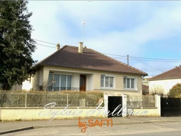 Pavillon 80m2 ss sol 3 chambres, jardin