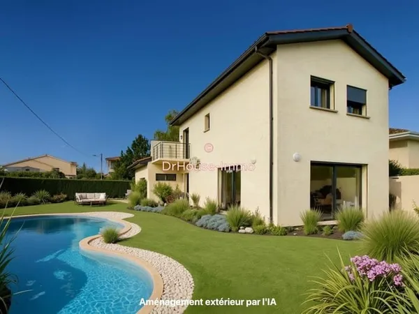 Maison neuve 128 m² - 4 chambres dont suite parentale - Terrain 370 m² clos - Garage -