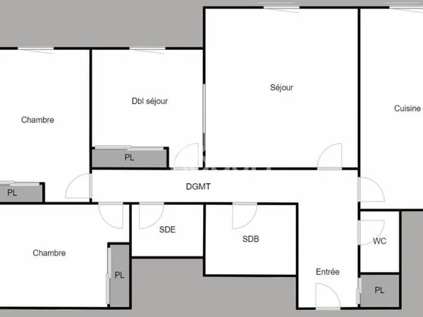 COURBEVOIE : appartement F4 80 m² à vendre