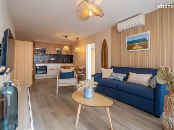 T2 rénové avec terrasses - port de capbreton