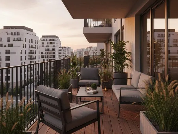 Un extérieur ensoleillé pour une vie citadine apaisée...