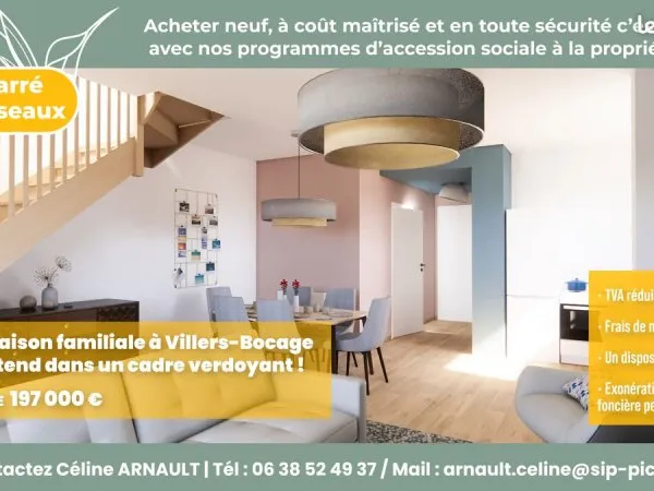 Maison neuve T4 Villers Bocage - PSLA