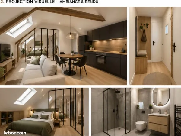 Appartement 3 pièces 45 m²