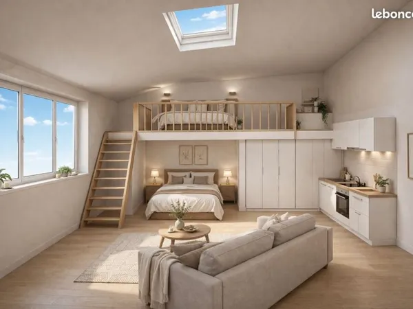 T2 avec mezzanine - forte rentabilité