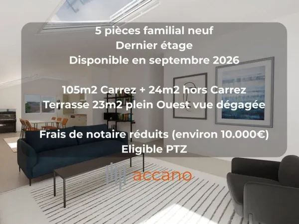 Appartement 5 pièces 105 m²