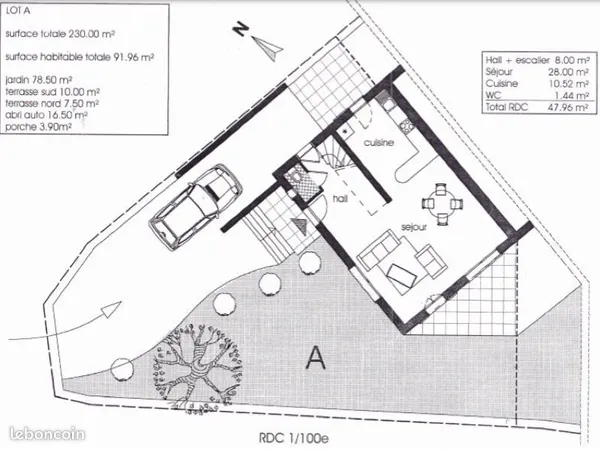 Lot de 3 maisons T4 et T5 avec jardins - Le Redon 13009