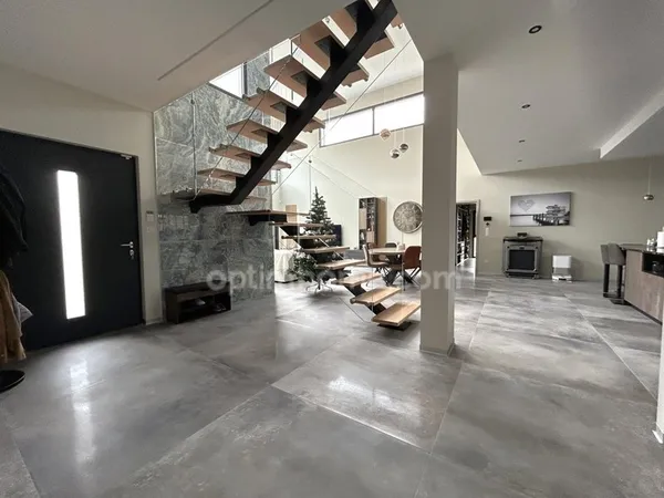 BETTENDORF, 2min de HIRSINGUE, Villa d'architecte, 222m² habitable (+400m² surface totale), suite pa