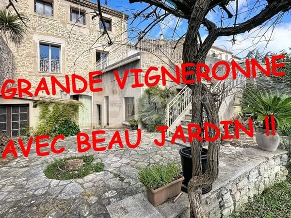 Magnifique et authentique Vigneronne avec gd garage et jardin