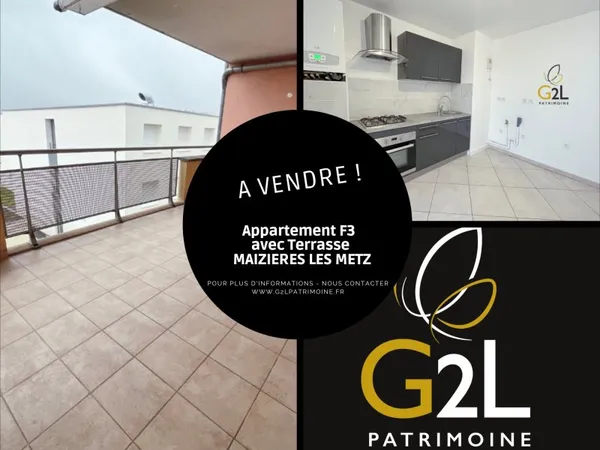 Appartement F3 avec terrasse et garage - MAIZIERES LES METZ