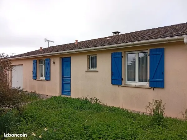 Vends maison de plein pied
