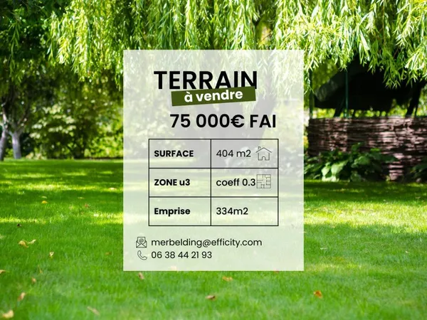 Terrain 404 m²