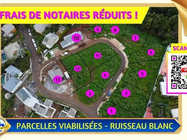 TERRAIN VIABILISÉS AVEC FRAIS DE NOTAIRE RÉDUITS