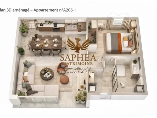 Appartement 2 pièces 44 m²
