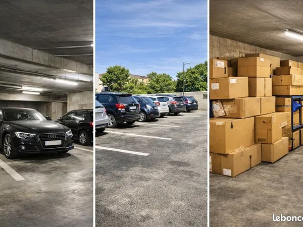 Parking ultra sécurisé face métro Fourragère - vidéosurveillance + portail électrique (option cave)