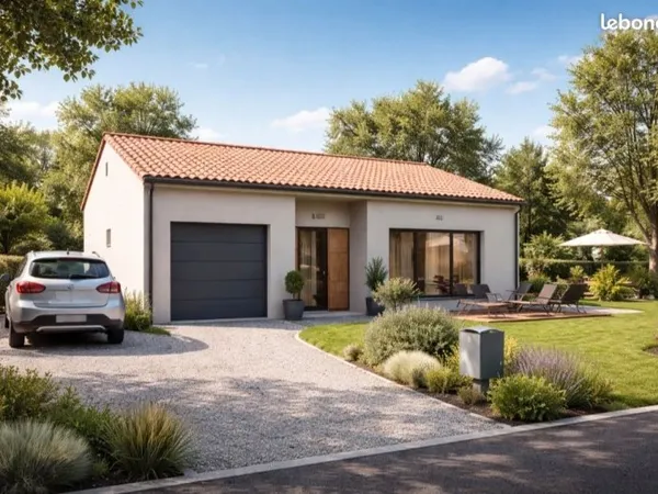 Maison T3 avec garage et jardin à Saverdun