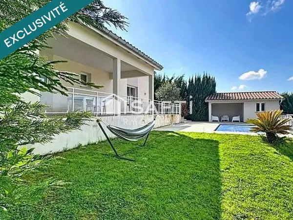 Maison contemporaine de plain-pied avec piscine - Environnement privilégié à Moras-en-Valloire (Drôm