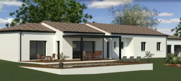 Maison neuve moderne 152 m2 habitable terrain 2000 m2 à Vieille Toulouse à moins de 10 minutes du St