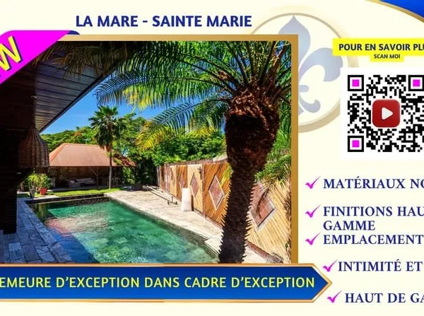 DEMEURE D'EXCEPTION À LA MARE : MATÉRIAUX NOBLES ET FINITIONS