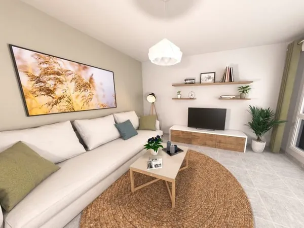 Appartement 3 pièces 61 m²