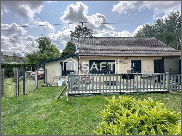 Maison de plain-pied dans la vallée de l'Authie..