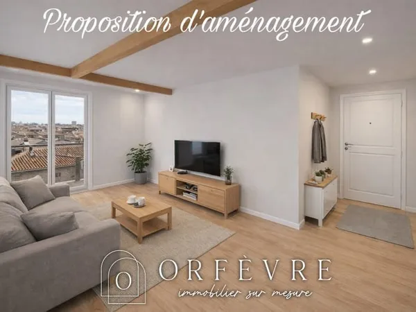Futur T2 avec terrasse méditerranéenne