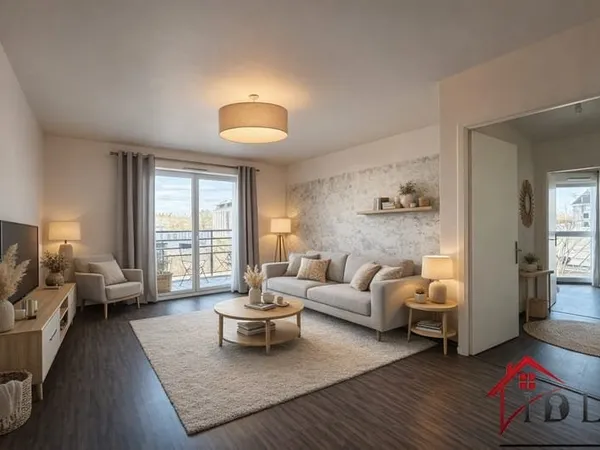 RARE - 3 pièces lumineux 56 m2 + balcon + 2 parkings - résid